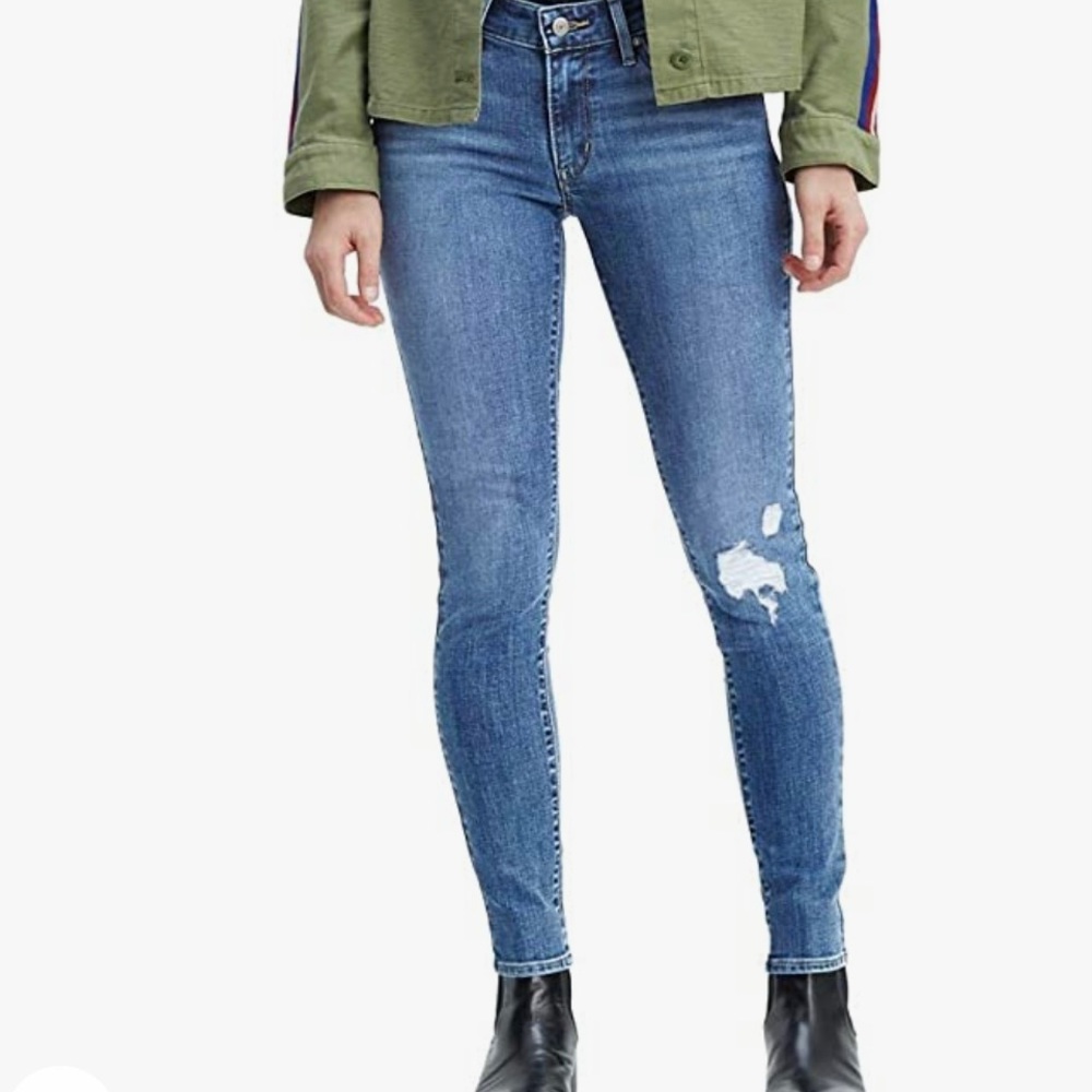 NWT Lapis Blues Levi's Women's 721 High Rise Skinny Jeans